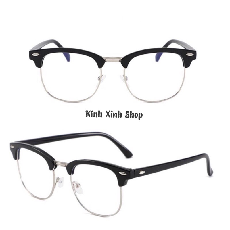 Kính gọng Club unisex nửa viền dáng cổ điển