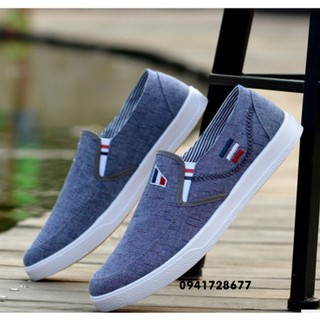 Giày thể thao giày lười Jean three stripes-MSCG0002