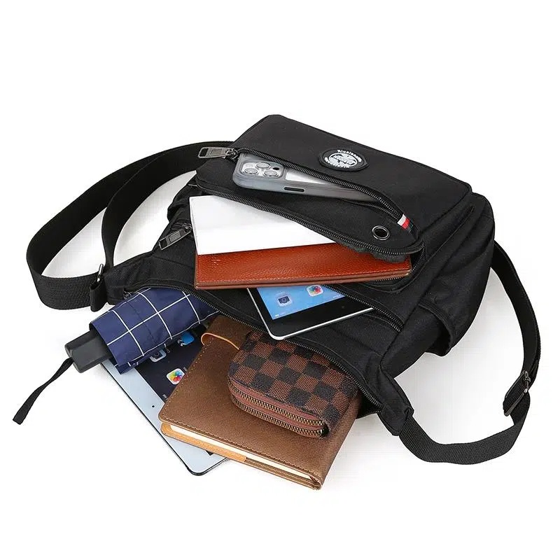 Túi Đeo Chéo Nhiều Túi Chất Liệu Vải Bố kj123