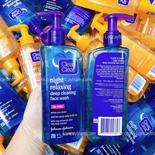 Sữa Rửa Mặt Clean & Clear Night Relaxing Deep Cleaning Face Wash 240ml