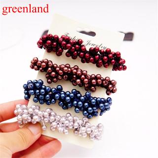Dây buộc tóc co giãn đính ngọc trai thời trang cho nữ