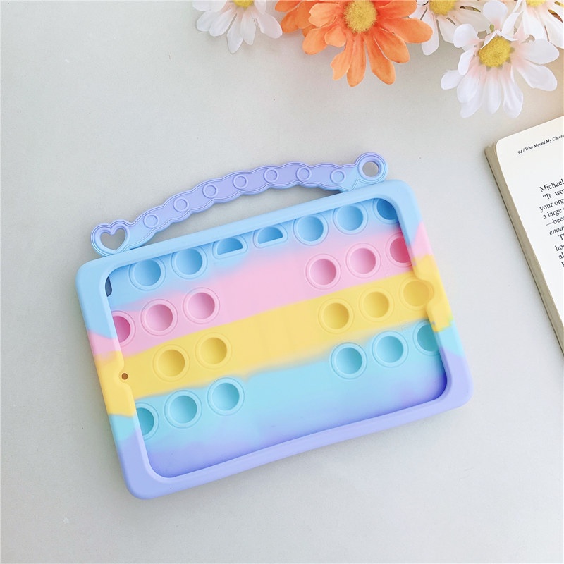 Ốp Máy Tính Bảng Silicone Có Dây Đeo Cho Samsung Galaxy Tab A 8.0" /10.1" /Tab A7 10.4" /Tab A7 Lite 8.7" /S6 Lite SM-P610 T510 T500 T225 T290