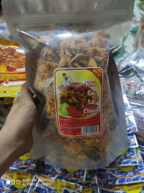 &lt; FREESHIP TỪ 99K&gt; 1kg Khô gà lá chanh