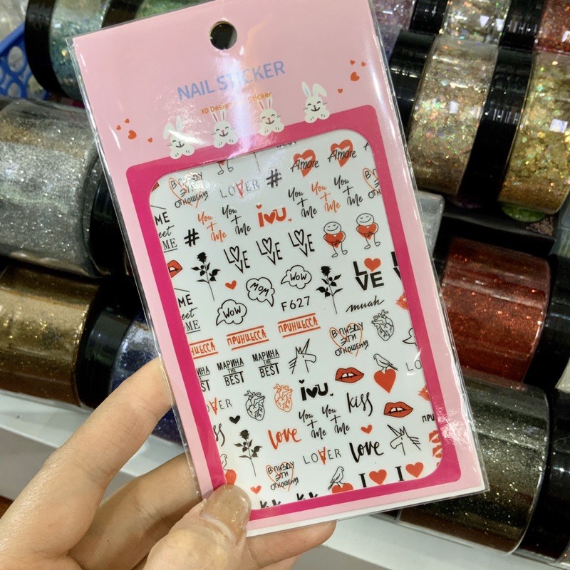 sticker mới về - phụ kiện nail