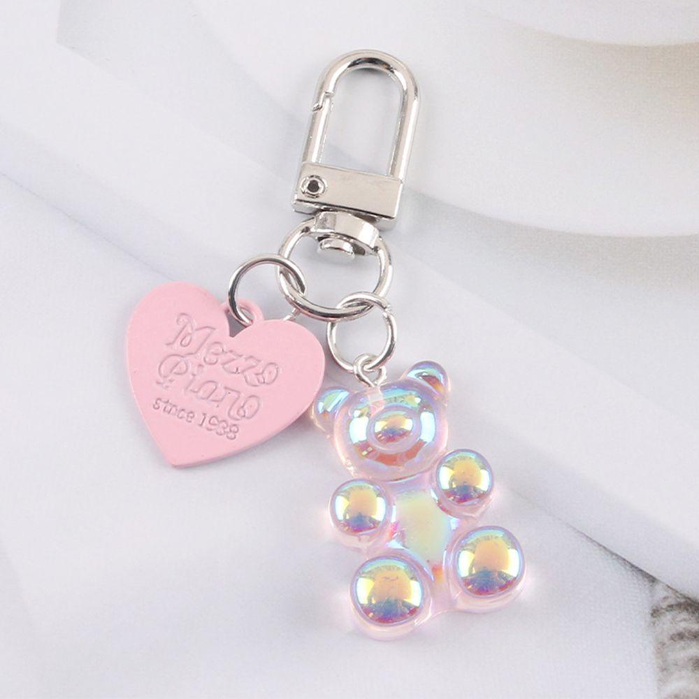 Móc Khóa Hình Gấu DARNELL Trái Tim Dễ Thương