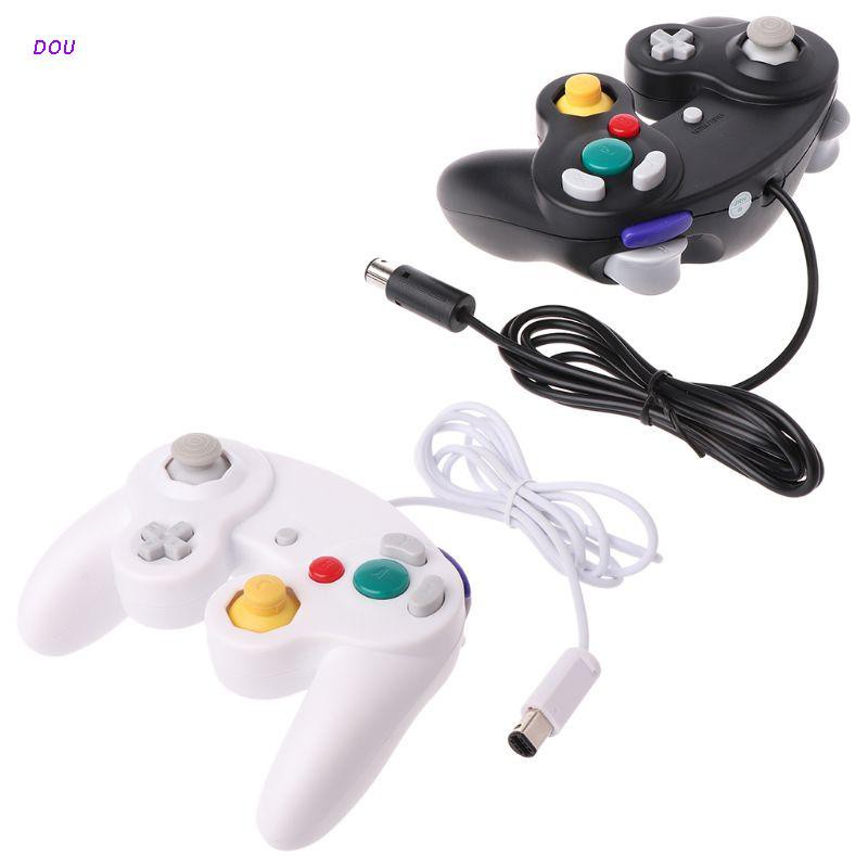 DOU NGC Wired Game Controller GameCube Gamepad for WII Video Game Console Control with GC Port