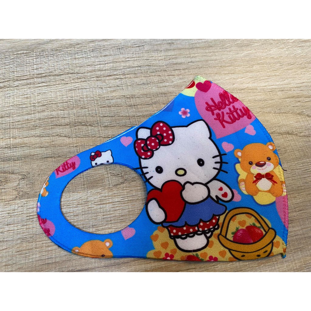 SÉT 10 CÁI 3 MÀU KHẨU TRANG VẢI SU TRẺ EM IN 3D LỌC BỤI