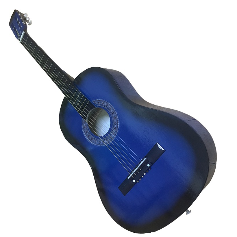 Đàn Guitar Acoustic GU02 Màu Xanh Dương Dáng D - Hàng có sẵn