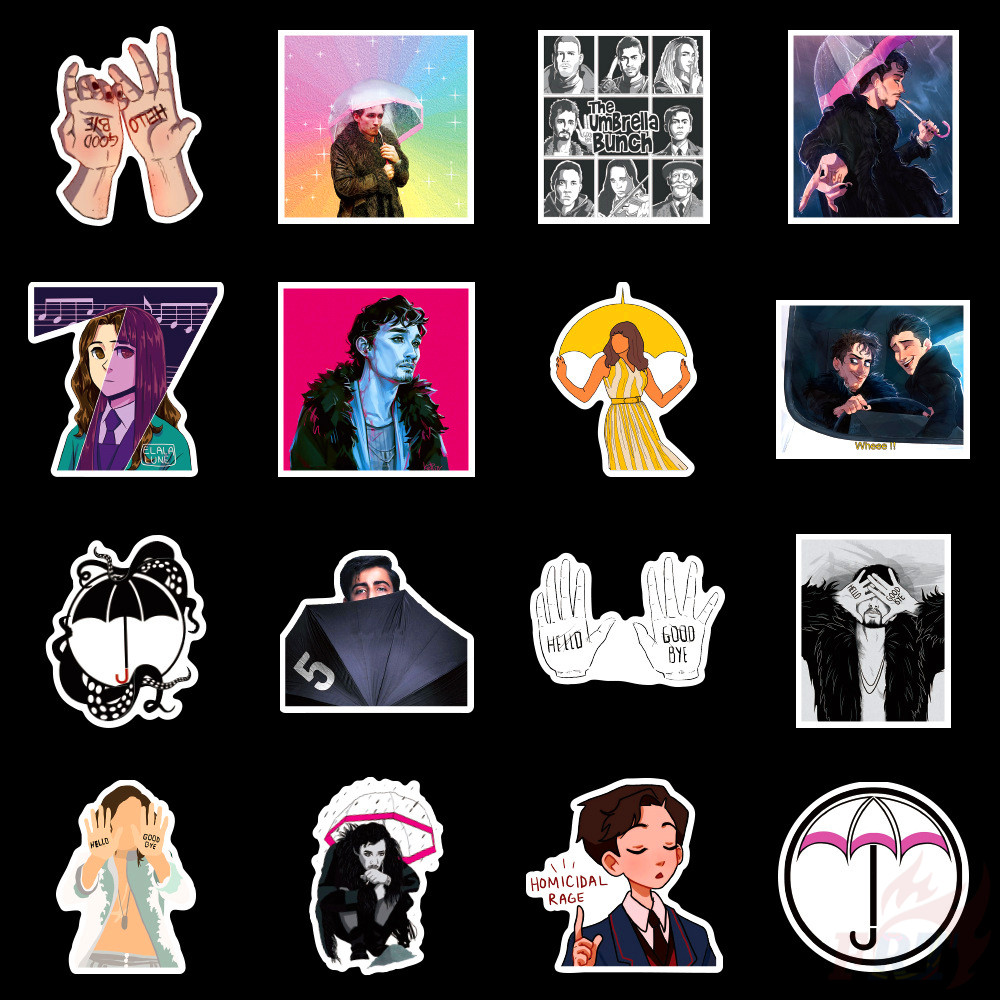 ❉ The Umbrella Academy - Series 01 TV Shows Stickers ❉ 50Pcs/Set Waterproof DIY Fashion Decals Doodle Stickers