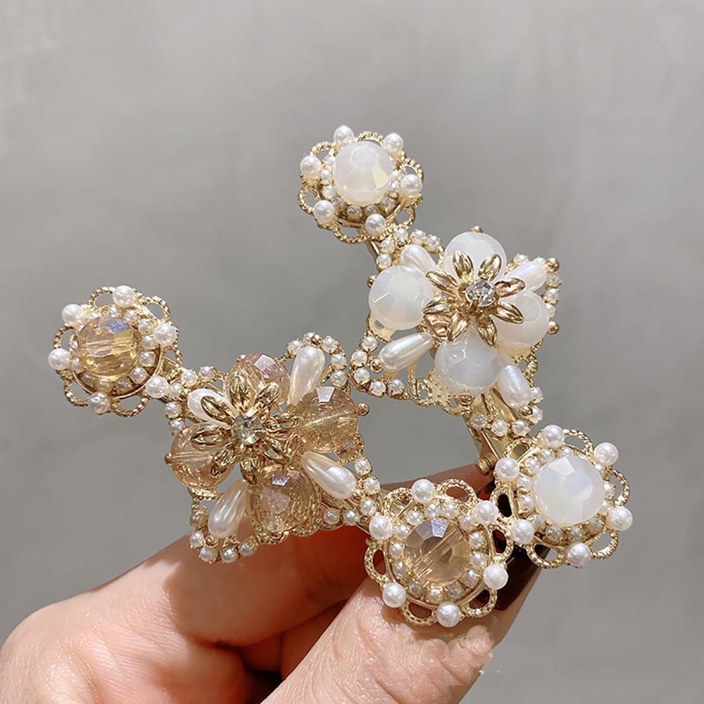 Kẹp Tóc Hợp Kim Đính Đá Lấp Lánh