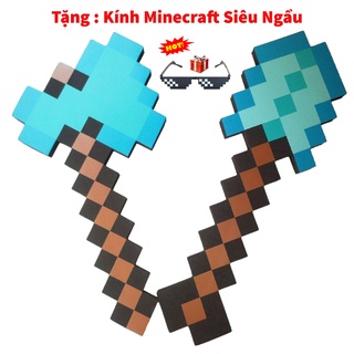 Combo Rìu Xẻng Minecraft Cực Đẹp [Tặng Kính Thug Life]