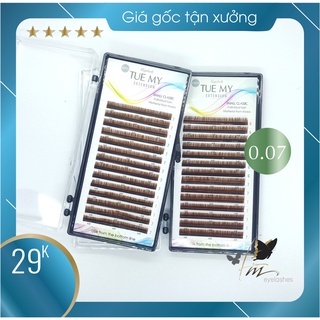 Nối mi dưới 0.07 - nâu socola