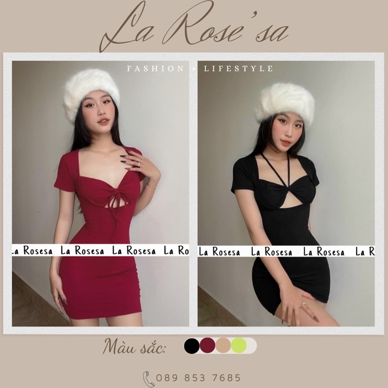 💥 ĐẦM BODY KHOÉT NGỰC DÂY CỘT CỔ PHONG CÁCH DỰ TIỆC ✨