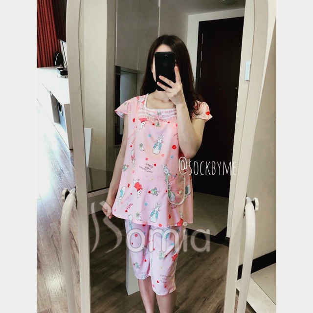 Bộ Đồ Bầu Mặc ở nhà vải lanh chất đẹp - Hyo SHop