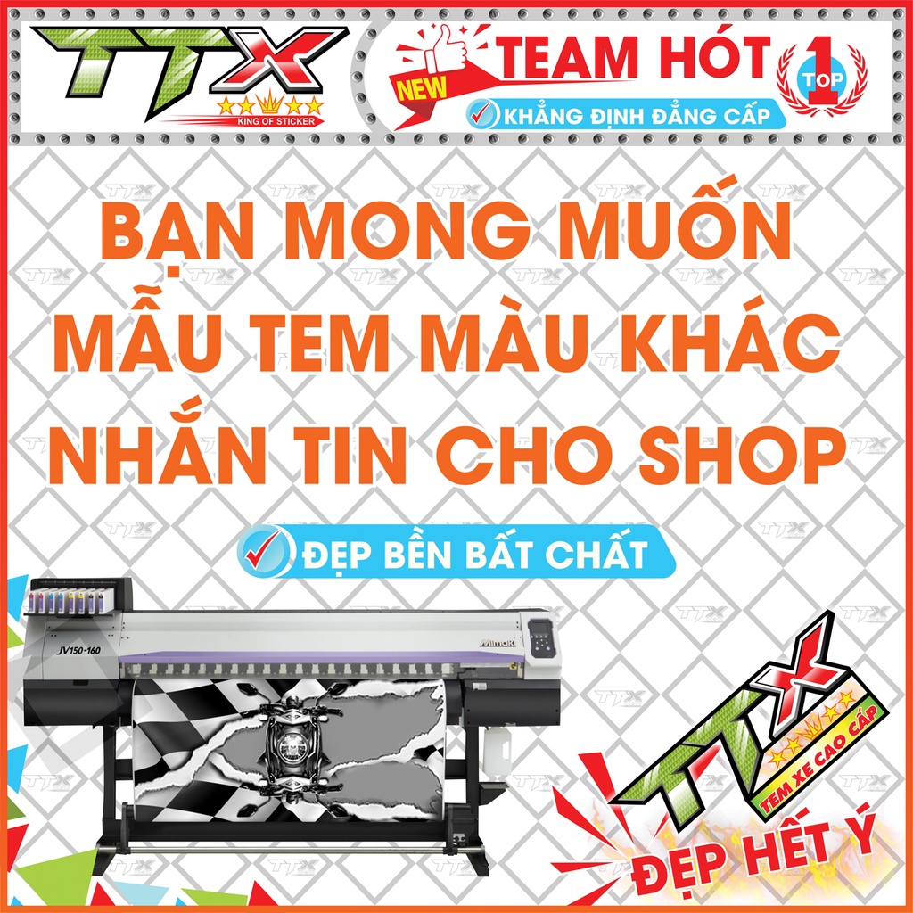 Tem  chế sirius đen hồng rc 110 , Team rời sirius dán xe màu đen chỉ hồng siêu đẹp , Shop TTX Tem sirius (S0015/A11)