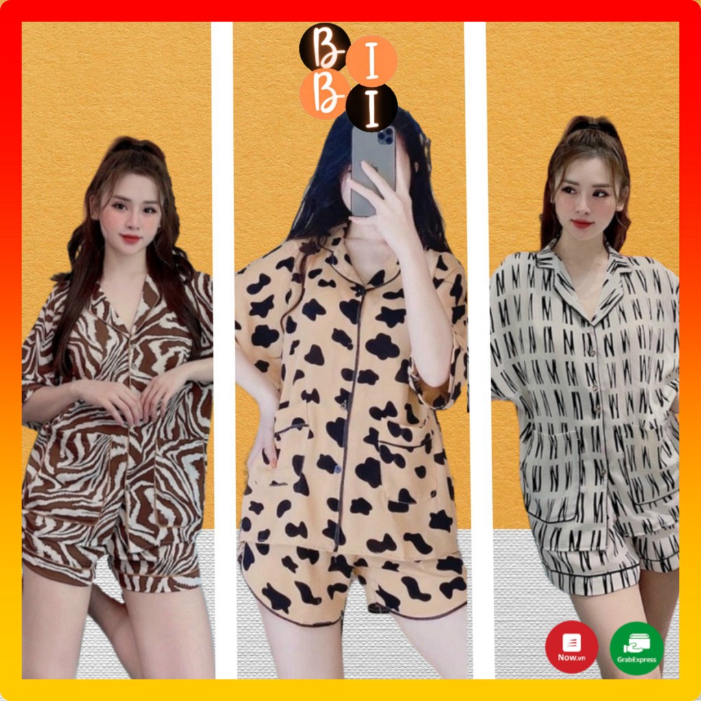 KĐ10 Bộ Pijama Bò Sữa Vải Kate Loại 1 - Cánh Dơi #Đồ Ngủ | Đồ Bộ Nữ | Váy Ngủ | Pijama | Pyjama | Pizama  *K2-Đ-00 -