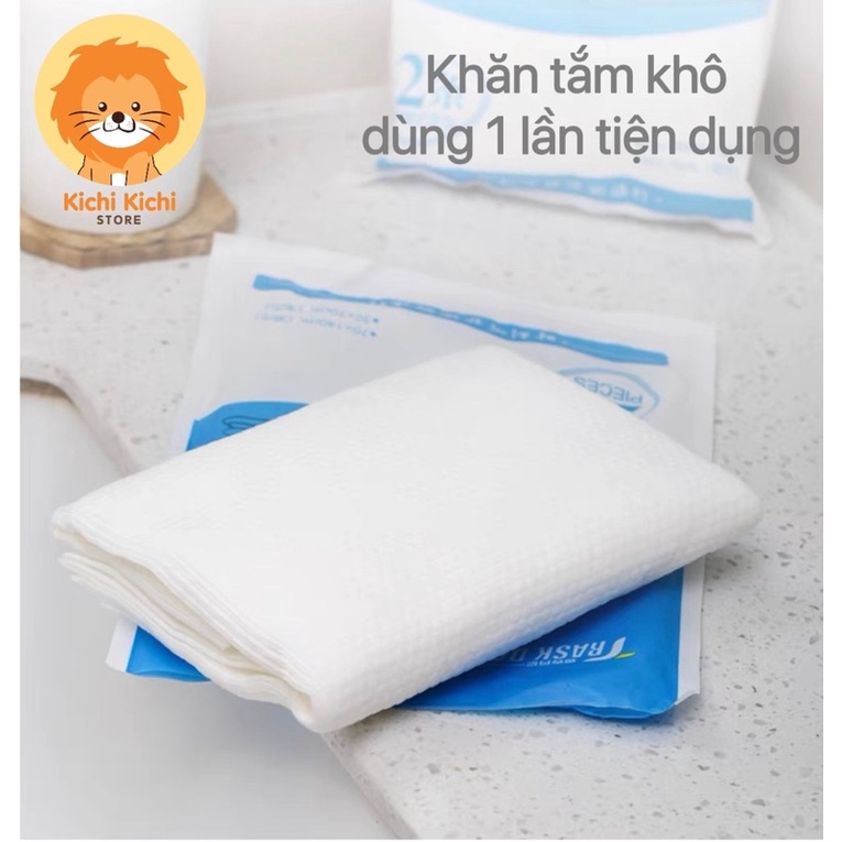 Khăn tắm khô dùng 1 lần tiện dụng khi đi du lịch. Disposable towel.