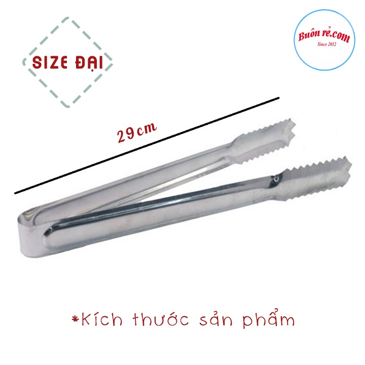 Kẹp gắp thịt nướng INOX 29CM - Kẹp gắp đá đảm bảo vệ sinh 00319