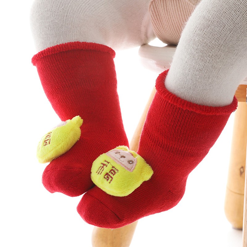 Vớ Giữ Ấm Chống Trượt Xinh Xắn Cho Em Bé