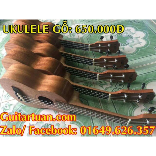 Đàn Ukulele gỗ thật || Shop Cao Trí Minh
