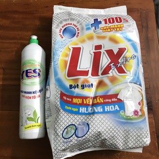 BỘT GIẶT LIX EXTRA 5,5KG  tặng chai nước rửa chén 400ml