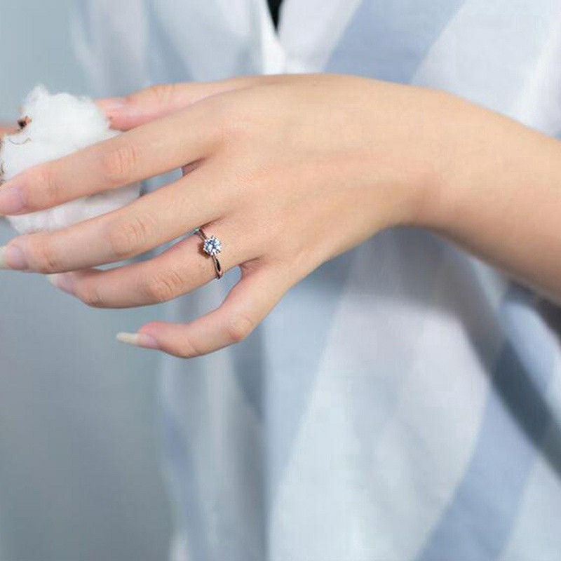 Nhẫn bạcFREESHIPNhẫn bạc đính đá phong cách Hàn quốc cho nữ [phu kien nu]
