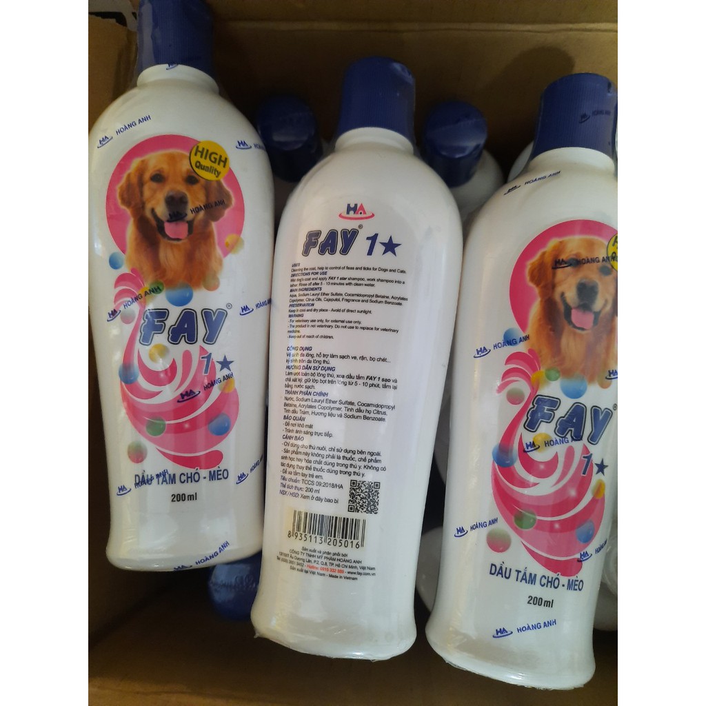 Sữa tắm Fay 200ml cho chó mèo