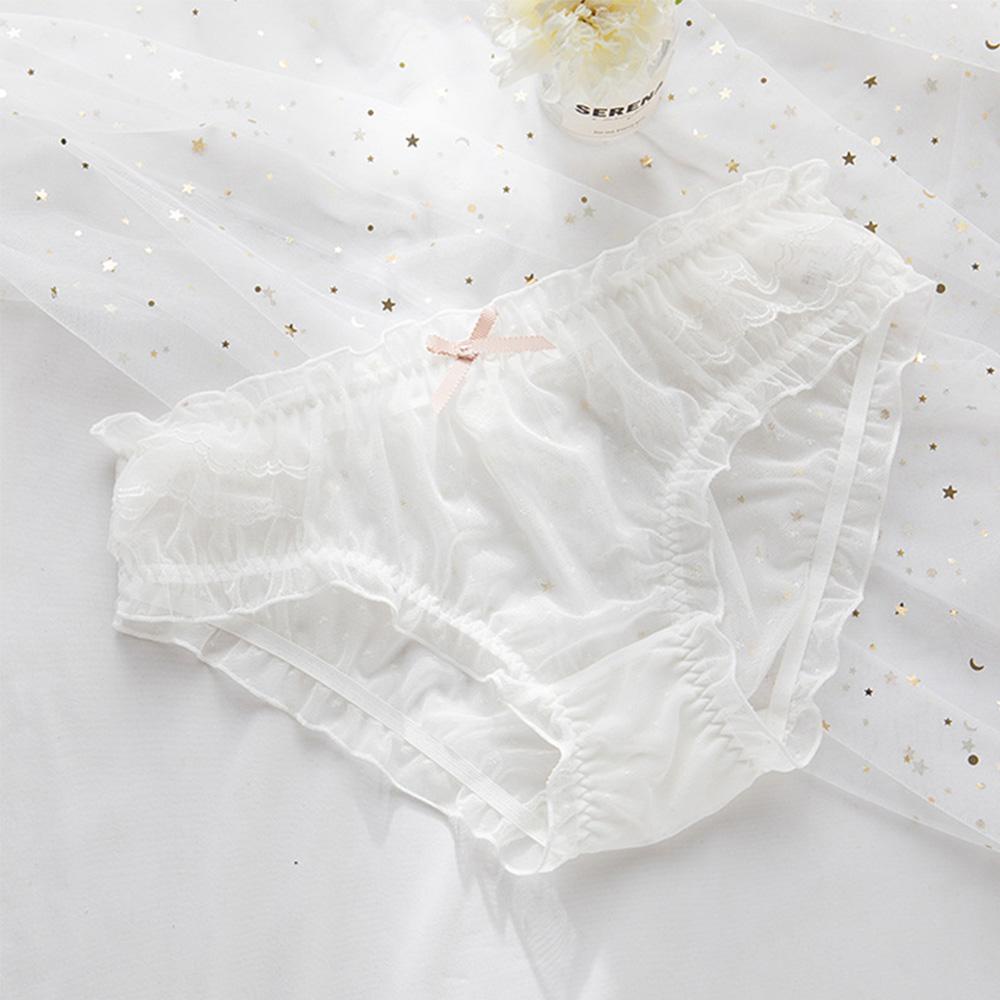 Quần Lót Lưới Trong Suốt Đính Nơ Gợi Cảm Cho Nữ