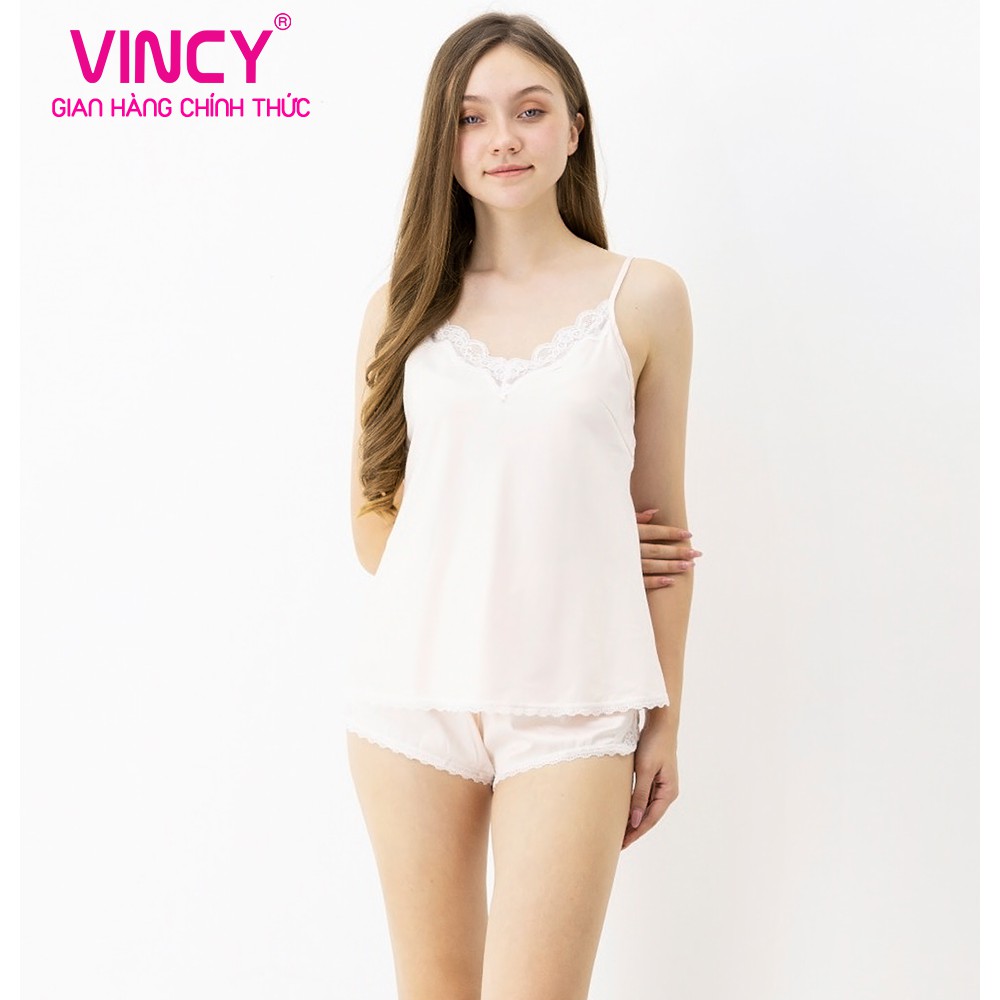 [Mã FAMALLT5 giảm 15% đơn 150k] Bộ satin shorts Vincy BSS060S93