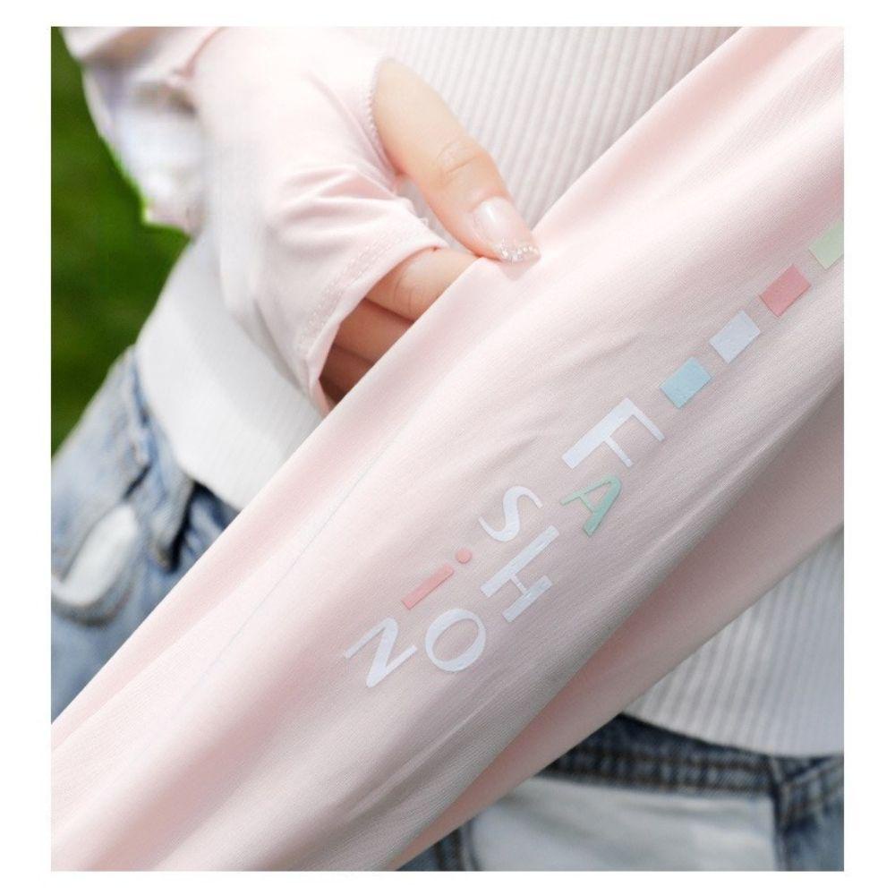 Găng Tay Chống Nắng Và Tia UV Bằng Lụa Mát Dành Cho Nữ Lái Xe