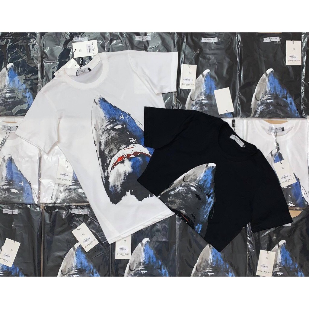 🌟 Áo thun không cổ cá mập hot hit mặc nam nữ, đơn đôi nhóm siêu đẹp