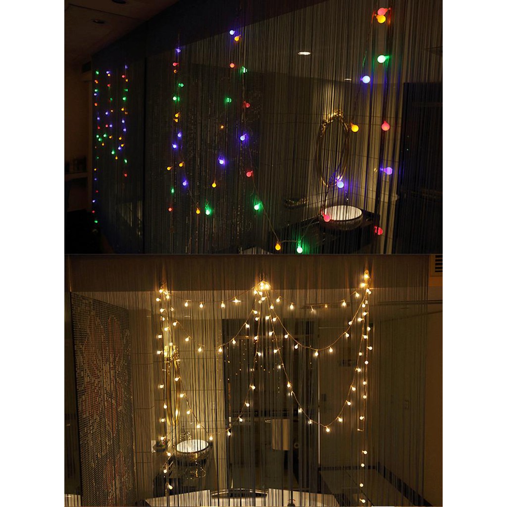 Dây đèn led bóng bi trang trí nhà cửa, sinh nhật lễ tết cổng sạc USB 20, 30, 40 bóng