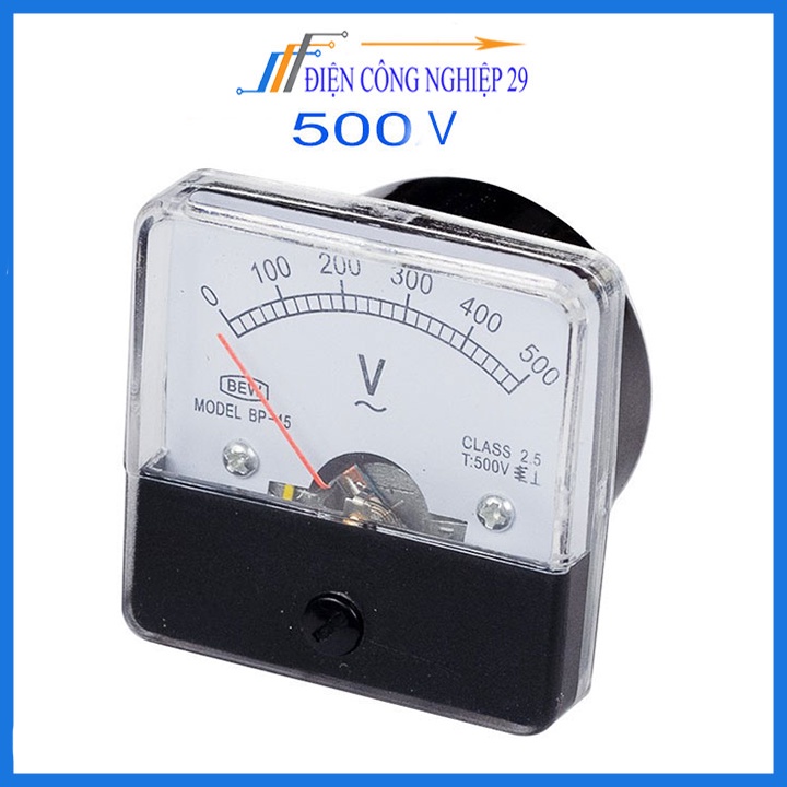 Đồng hồ đo vôn kế xoay chiều BEW 5x5x3.5Cm