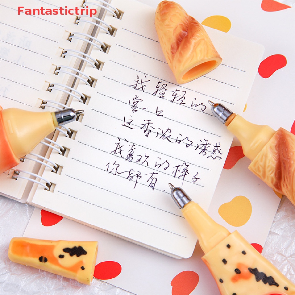 [Fantastictrip] Bút Bi Hình Bánh Mì / Pizza / Hot Dog Dễ Thương 0.7MM Vui Nhộn Mới Lạ Làm Quà Tặng Cho Học Sinh / Văn Phòng