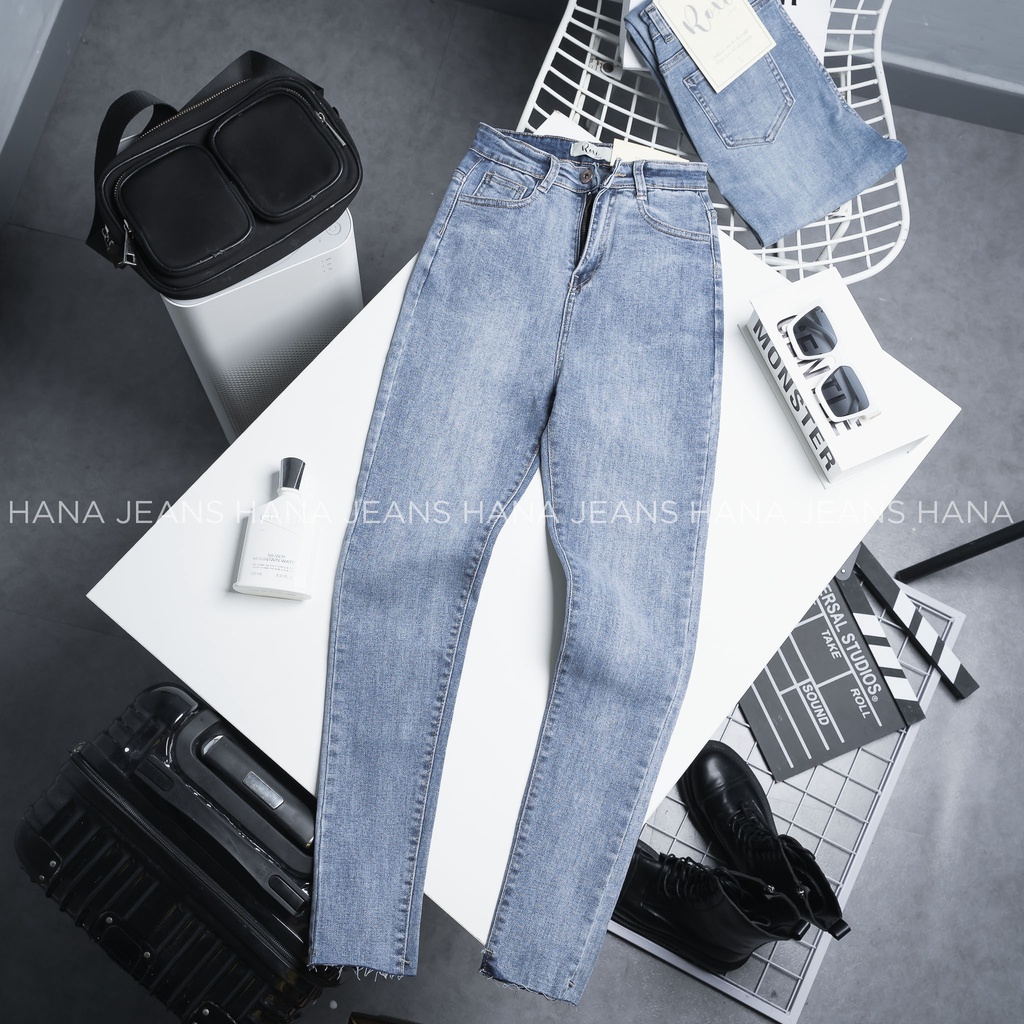 Quần Jean Skinny Lưng Siêu Cao Dáng Ôm 2 MÀU