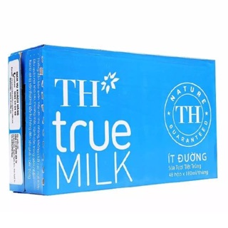 Thùng 48 hộp sữa tươi TH True milk ít đường 180ml