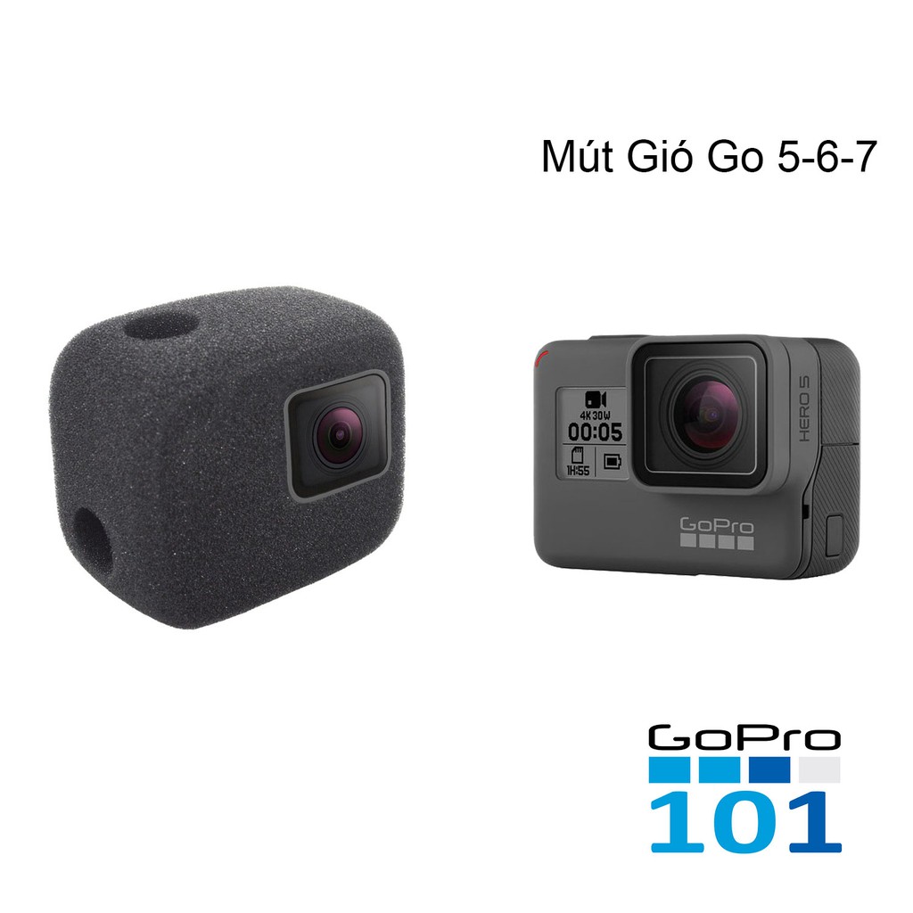 Xốp Chống Gió Wind Slayer cho GoPro, Foam lọc gió chống ồn cho GoPro 5 6 7 8 9 4ss 5ss - inoxnamkim - Gopro101