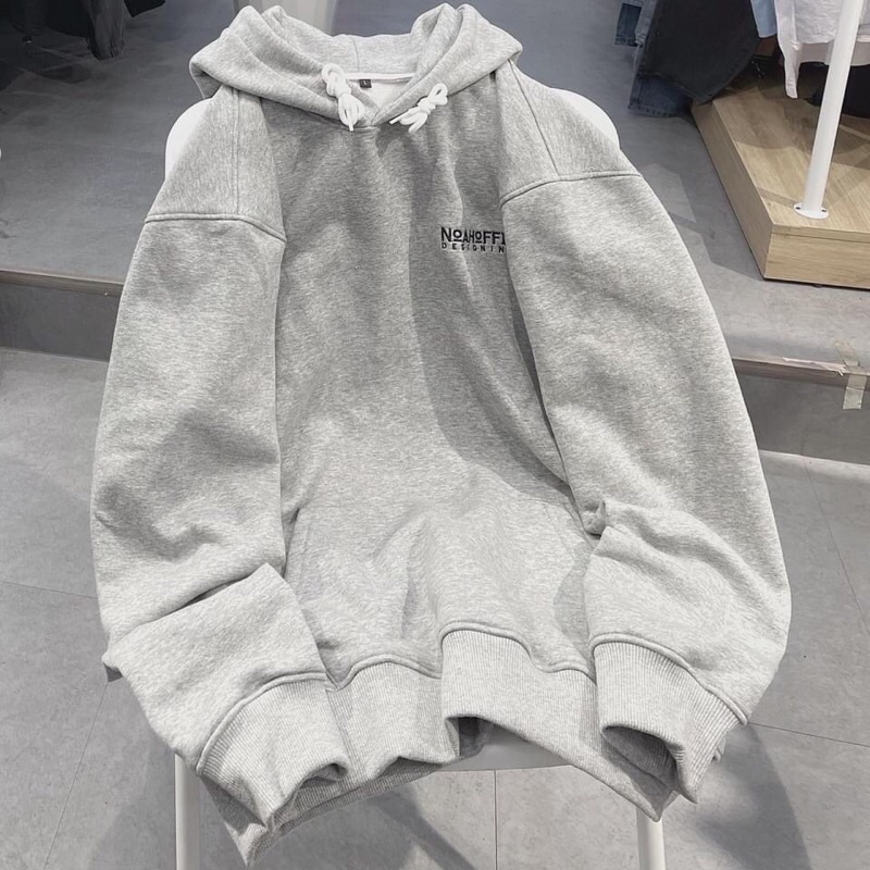 (CÓ SẴN) Áo Hoodie Nỉ Lót Bông form rộng chữ thêu NoahOfficial unisex (nam nữ mặc được)