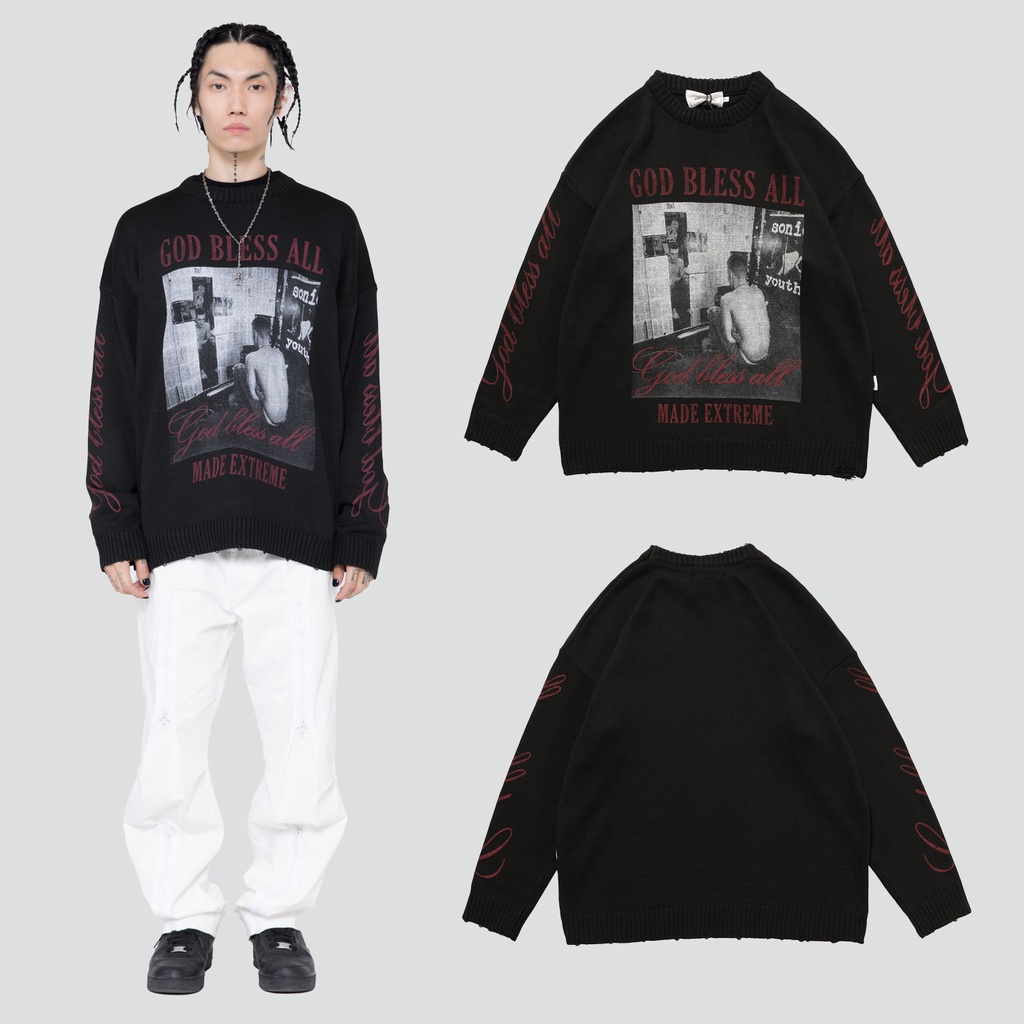 Áo len Made Extreme Bless All Knitwear
