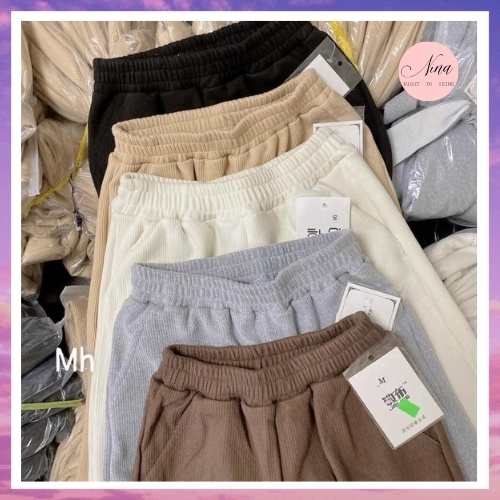 Quần Jogger Nữ Nhiều Màu Quần Thể Thao Nữ NinaStore Chất Bozip Cạp Chun Chắc Chắn Mã 746