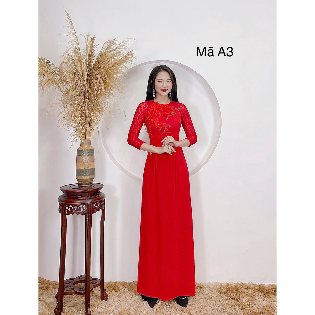 ✈🌸FREESHIP🌸✈   ÁO DÀI THÊU THỦ CÔNG / ÁO DÀI TẰM TÂY AN CAO CẤP- MÃ A2