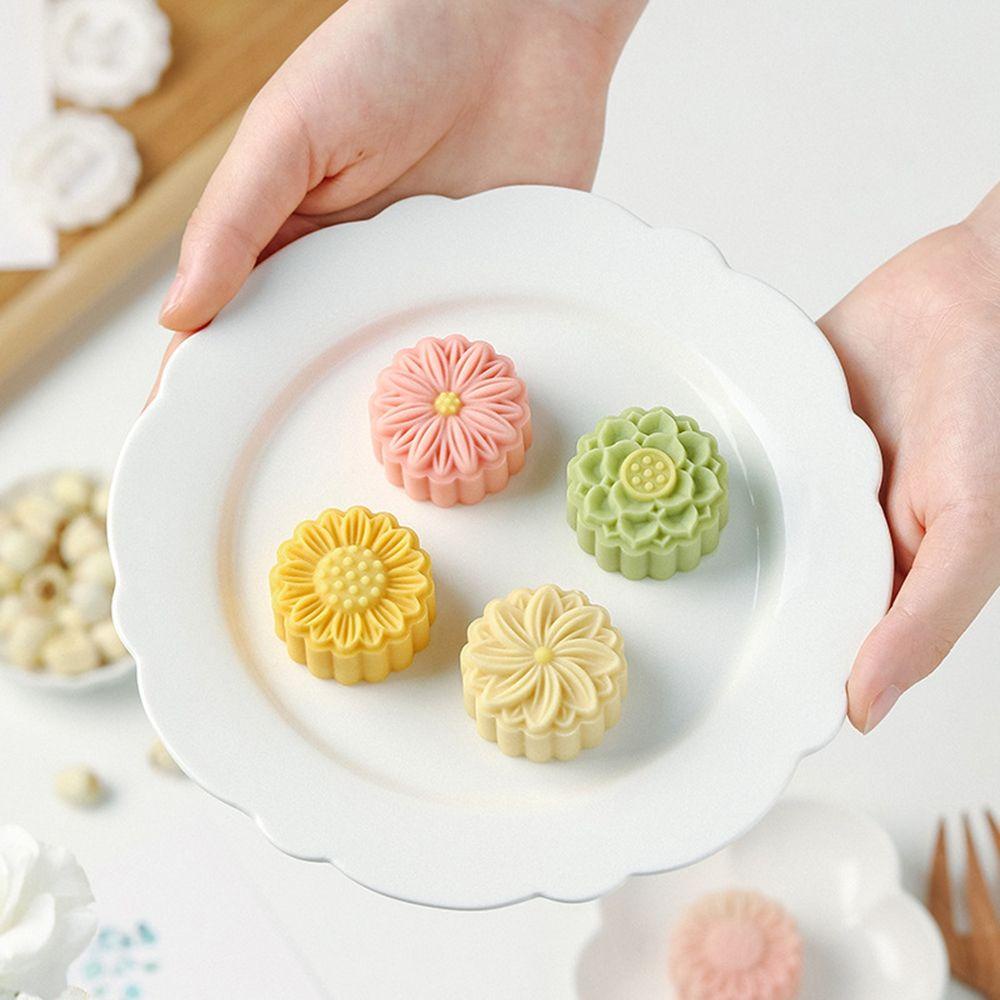 Khuôn Nhấn Tay Làm Bánh Trung Thu Bằng Nhựa DIY
