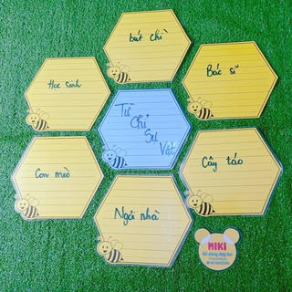 Bộ ong ép nhựa (màu ngẫu nhiên) (Đồ Dùng Dạy Học)