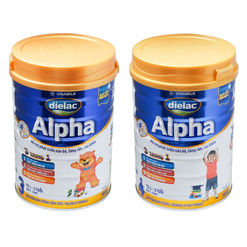 Sữa bột Dielac Alpha 3,4 900g