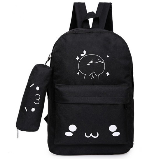 <Deal Hot Rẻ> Bộ 2 món balo vải ,balo nữ,baloteen,balo đi học,balo hot,balo xinh,balo đa năng,balo d