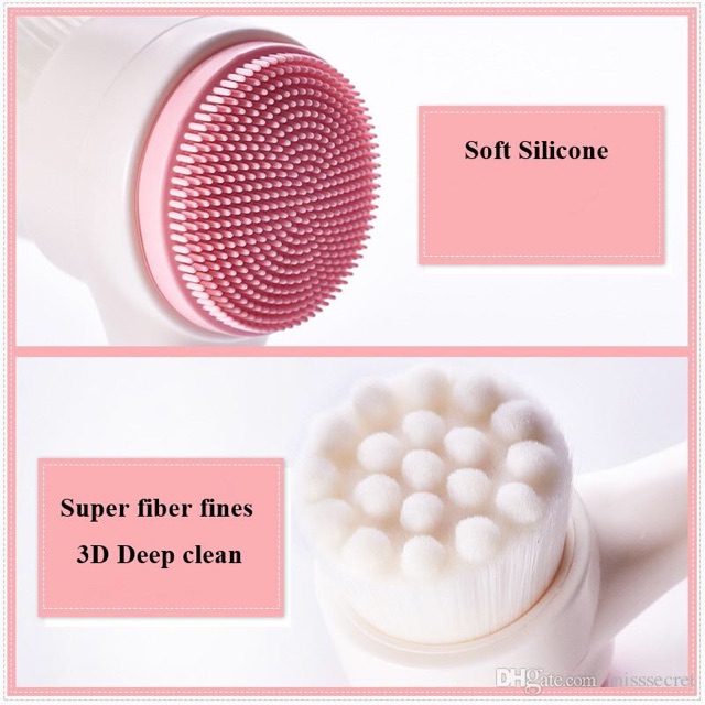 Cọ rửa mặt Hàn Quốc - 3D Dual Cleansing Brush.