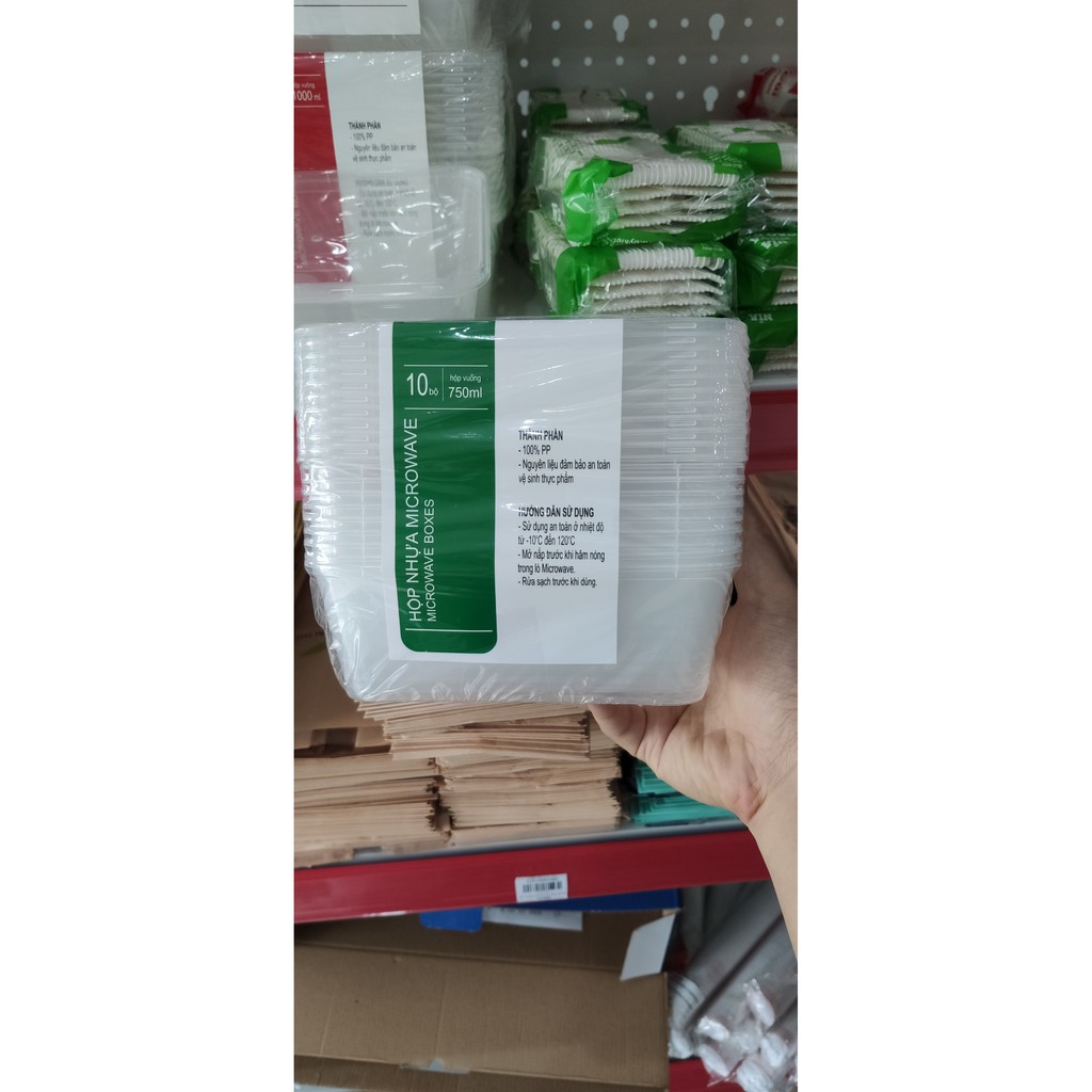 Set 10 Hộp Nhựa Đựng Thực Phẩm Cao Cấp