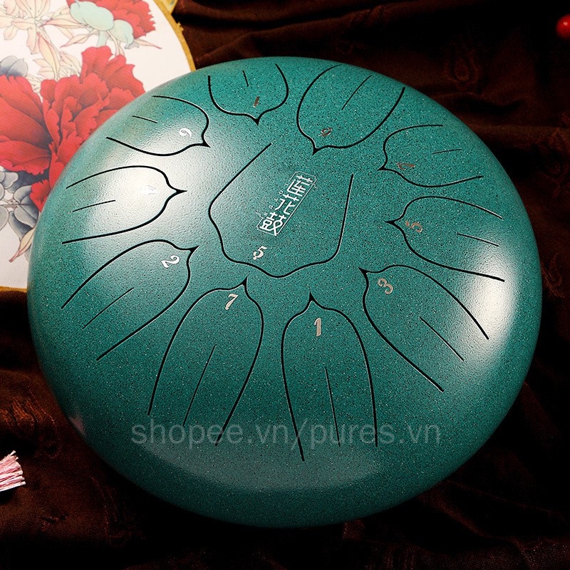 Trống lưỡi thép 6 inch 11 tông mini Hluru Huashu ED3