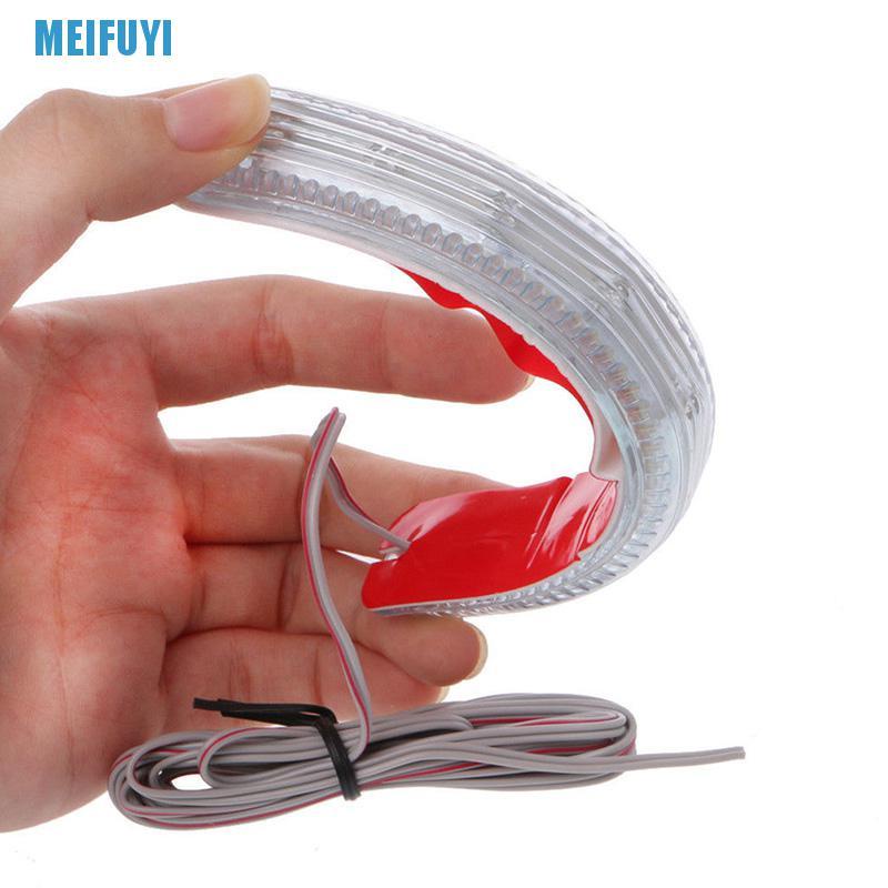 Bộ 2 Đèn Led 9 Smd12V 439v Mềm Gắn Gương Chiếu Hậu Màu Hổ Phách Chuyên Dụng Cho Xe Hơi
