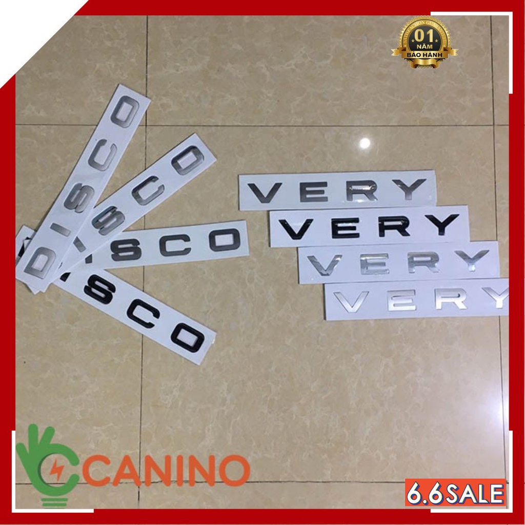 Đề can chữ Discovery 3D Canino trên ô tô